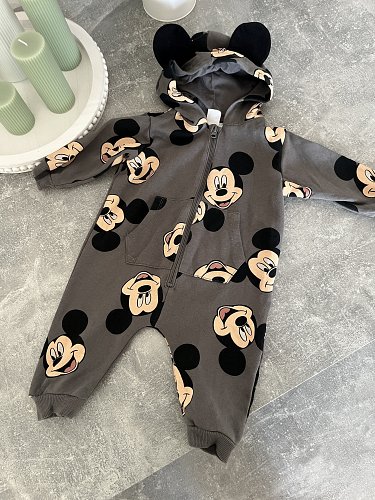 Baby Overall mit Maus-Ohren – Gr. 68 – H&M