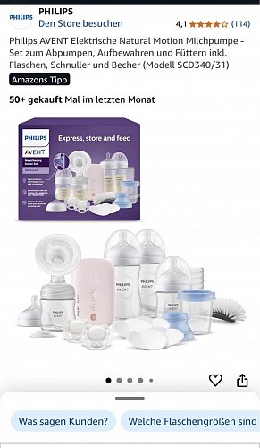 Philips Avent Milchpumpe Elektrisch
