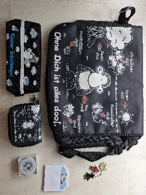 Preis VB - Sheepworld Tasche Set Schule Büro Uni Umhängetasche 90er Retro