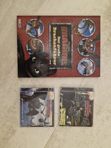Drachenzähmen DreamWorks Dragons Buch Der große Drachenführer CD Hörspiel Die Wächter von Berg Ohnezahn Drachen Abenteuer