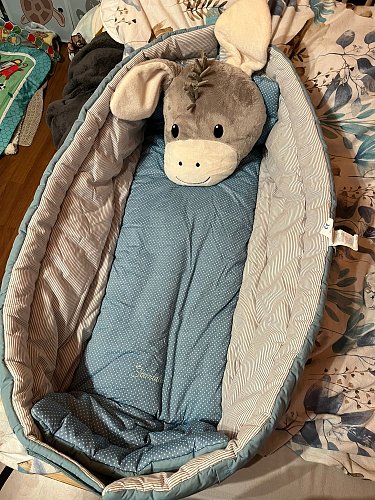 Sterntaler 2-in-1 Kuschelnest & Krabbeldecke Esel Emmi.