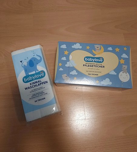 "Babylove" Pflegetücher & Einmalwaschlappen