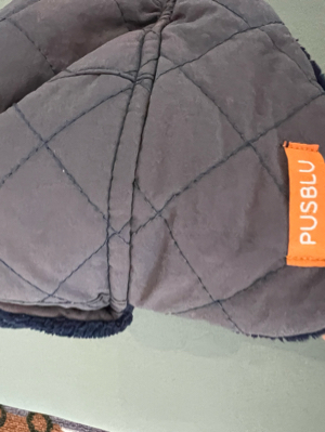 Mütze Wintermütze in blau gefüttert