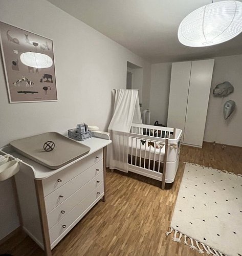 Oliver Furniture Wickelkommode weiß/ Eiche 4 Schubladen