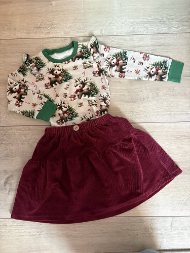 Handmade Set Reh Weihnachten 98 neuwertig