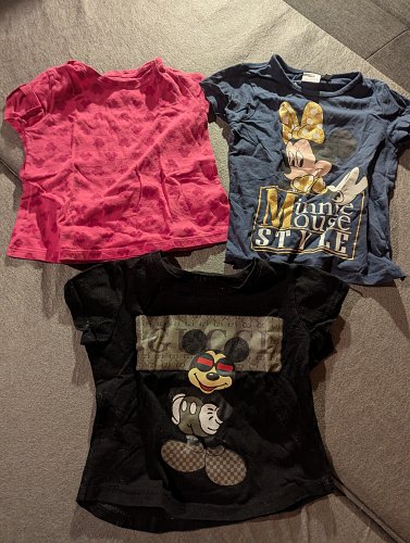 3 Disney Shirts Gr. 74/80 Mickey Minnie Mouse