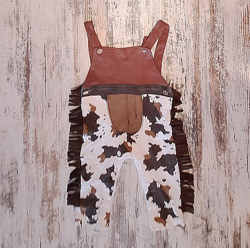 Baby-Strampler im Western / Cowboy-Look Gr. 68