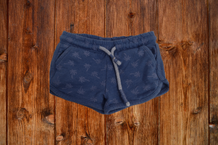 Leggings blau mit Palmen 74/80 Poco Piano
