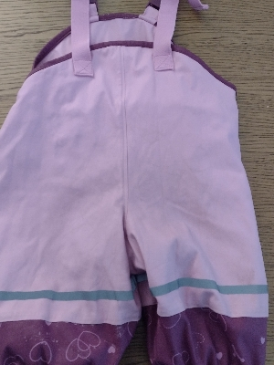 Matschhose pink-rosa gefüttert 74/80 Lupilu