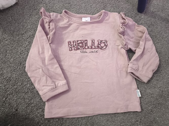 Langarm Shirt mit Aufschrift