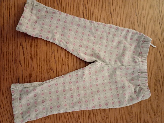 Leggings beige mit Muster angeraut 86 CA