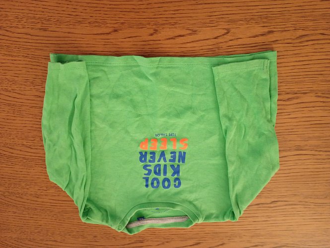 Langarmshirt grün Aufdruck : Cool Kids never Sleep 86 Tom Tailor
