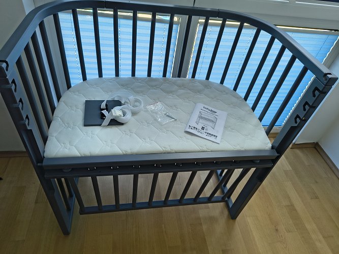 Babybay Boxspring Comfort Plus Beistellbett & Matratze Angelwave