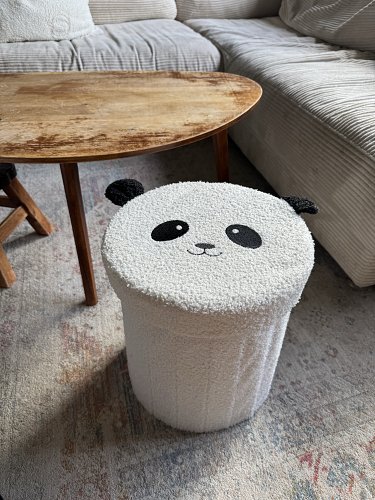 Panda Hocker mit Stauraum