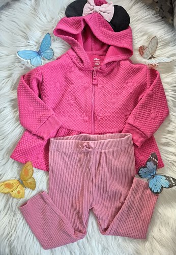 Süßes Minnie Mouse Set (Jacke & Hose) von Jumping Beans – Gr. 80