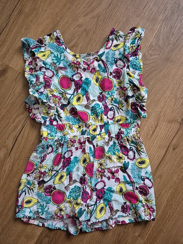 Süßes Mädchen Kleid mit Spaghettiträgern Gr. 98